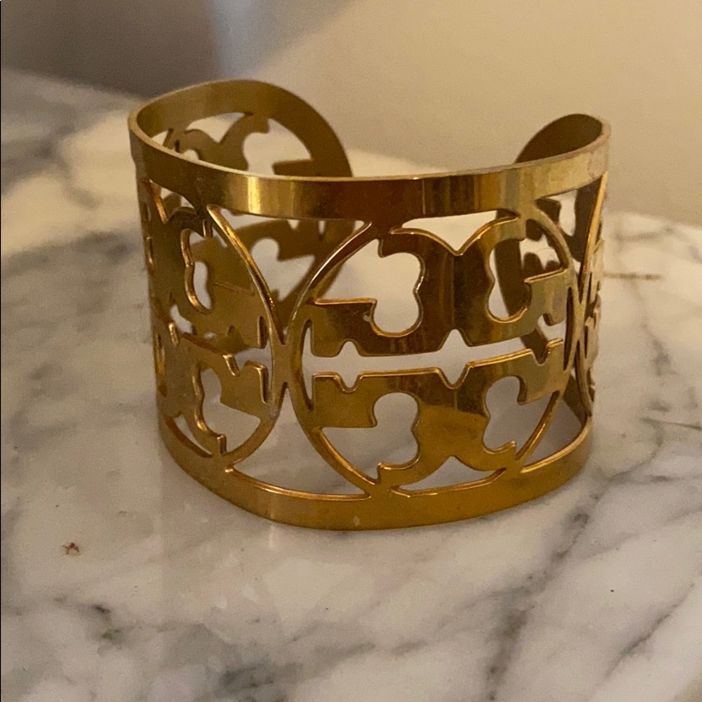 Tory Burch gold cuff bracelet